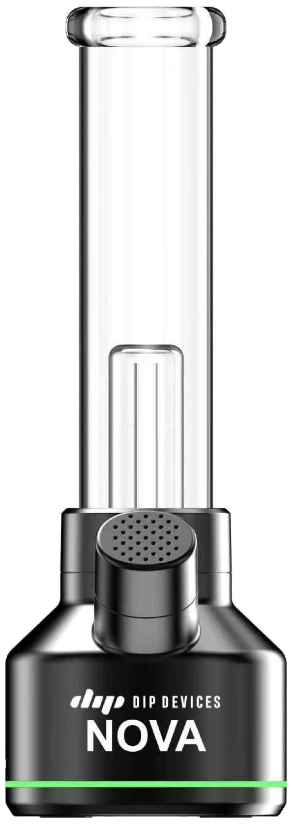 Eburn tabletop — water-filtered flameless electric combustion device with a removable glass tube over a powered base